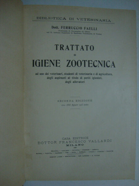 Trattato di igiene zootecnica