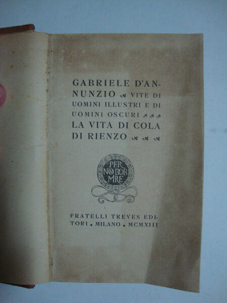 La vita di Cola di Rienzo (Vite di uomini illustri …
