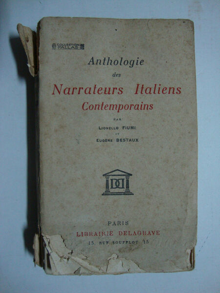 Anthologie des Narrateurs Italiens contemporains