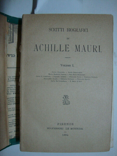 Scritti biografici