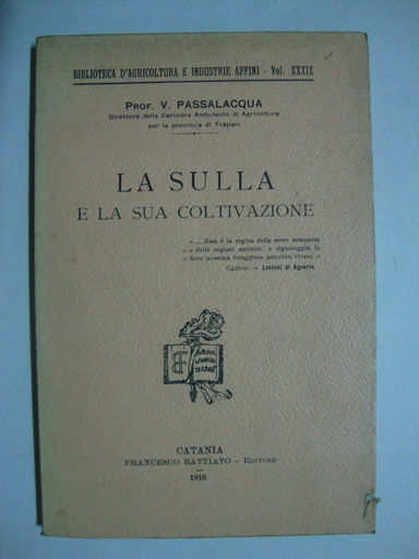 La sulla e la sua coltivazione