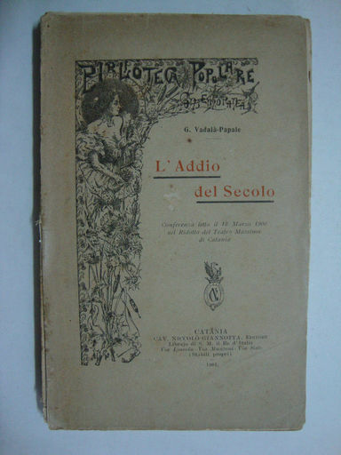 L'addio del secolo (Conferenza letta il 18 marzo 1900 nel …