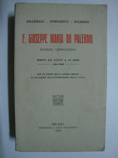 F. Giuseppe Maria da Palermo (Novizio cappuccino)