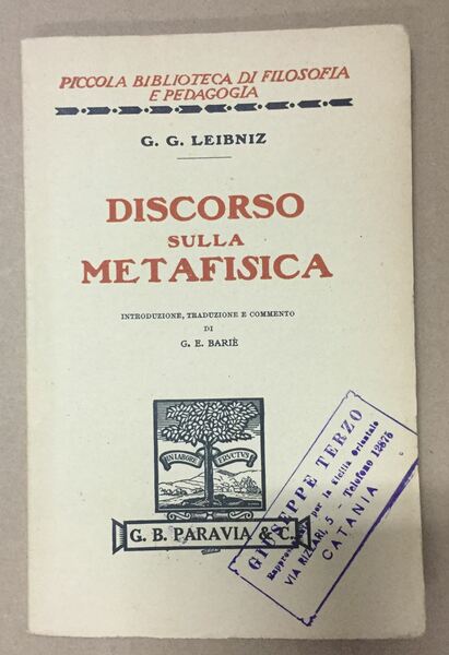 Discorso sulla metafisica