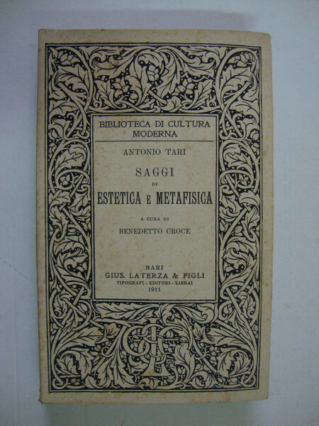 Saggi di estetica e metafisica