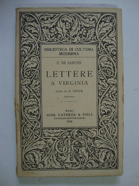 Lettere a Virginia (Edite da B. Croce)