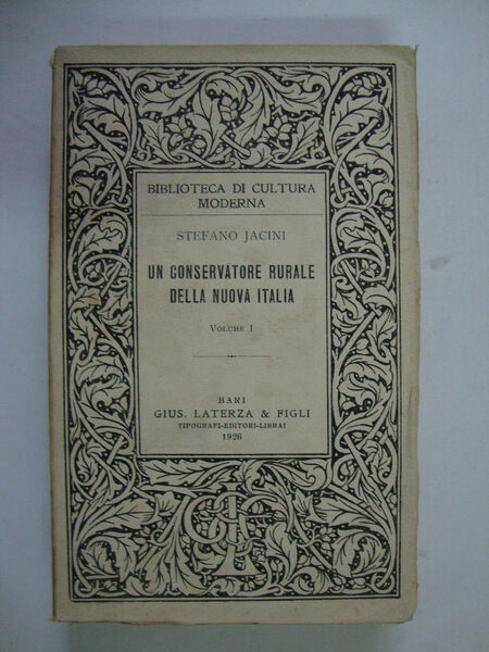 Un conservatore rurale della Nuova Italia