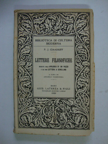 Lettere filosofiche (Seguite dall'apologia di un pazzo e da una …