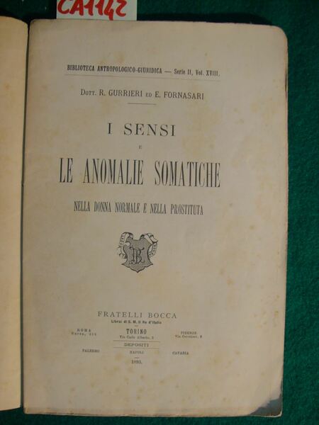 I sensi e le anomalie somatiche nella donna normale e …