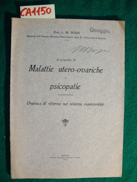 A proposito di Malattie utero-ovariche e psicopatiche - Urgenza di …