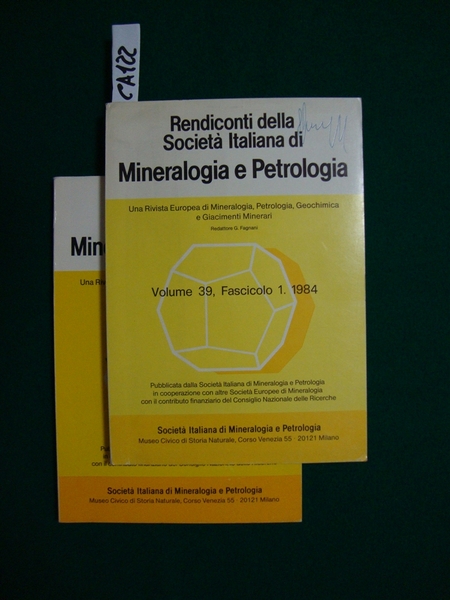 Rendiconti della società italiana di mineralogia e petrologia (già Società …
