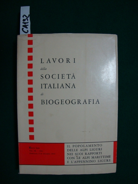 Biogeografia - Il popolamento delle Alpi Liguri nei suoi rapporti …