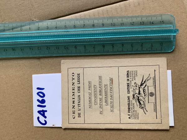 Censimento de l'Italia che legge - Numerosi premi consistenti in …