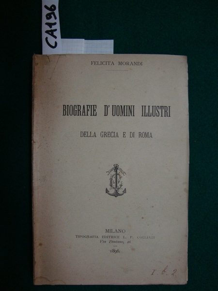 Biografie d'uomini illustri della Grecia e di Roma