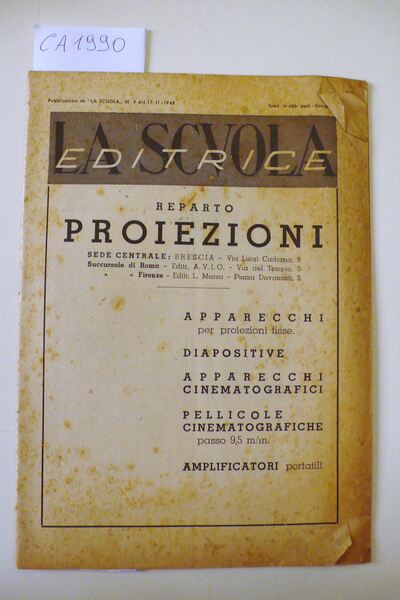 La scuola - Reparto proiezioni (Apparecchi per proiezioni fisse, diapositive, …