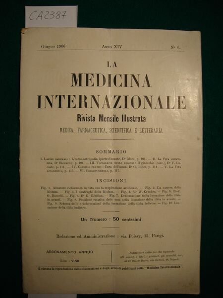 La Medicina Internazionale - Giornale Mensile - Rivista mensile illustrata …