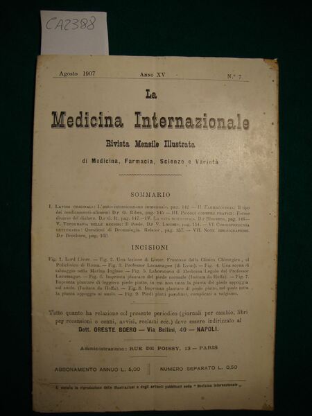 La Medicina Internazionale - Giornale Mensile - Rivista Mensile Illustrata …