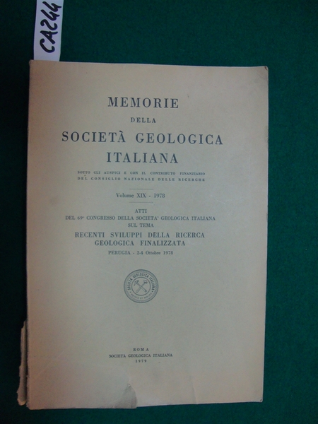 Memorie della società geologica italiana