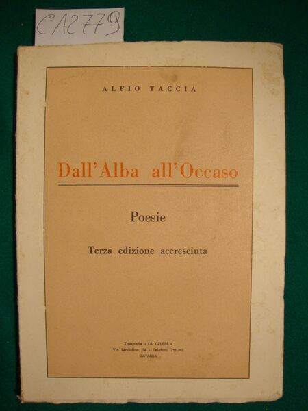 Dall'Alba all'Occaso - Poesie