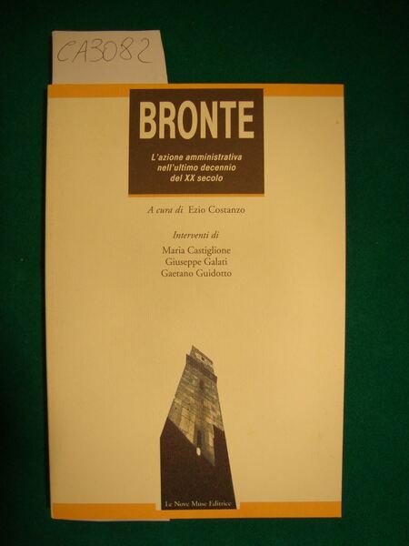 Bronte - L'amministrazione nell'ultimo decennio del XX secolo