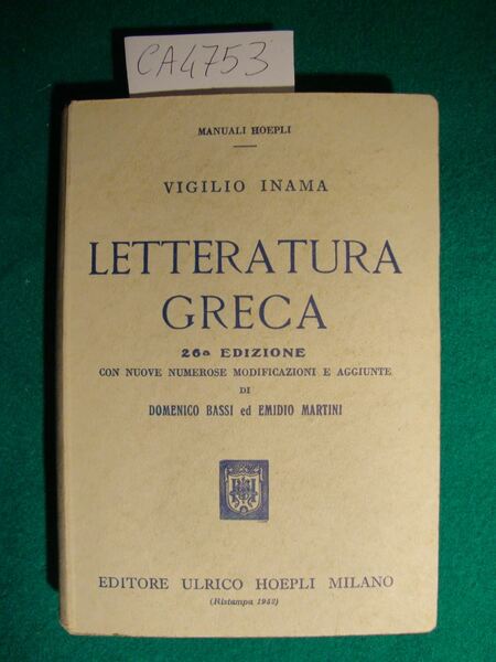 Letteratura greca