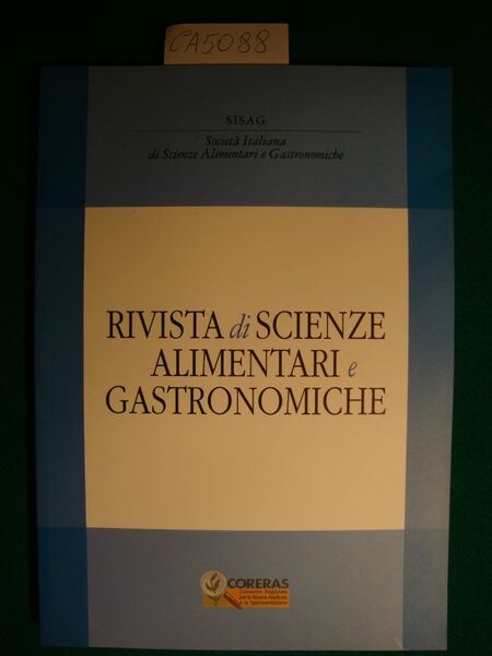 Rivista di scienze alimentari e gastronomiche