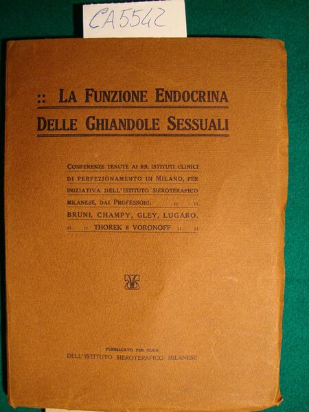 La funzione endocrina delle ghiandole sussuali