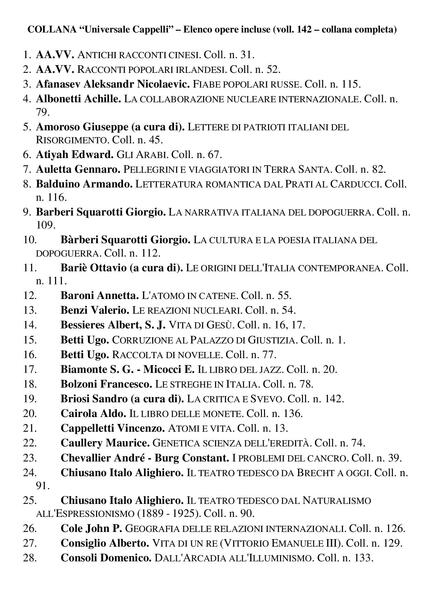 Collana Universale Cappelli (Primi 142 titoli)
