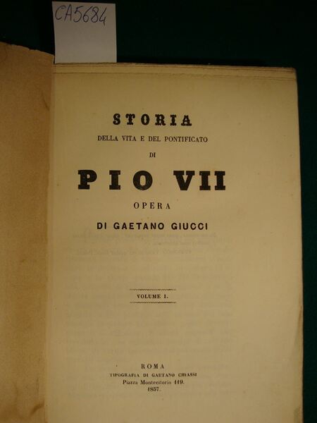 Storia della vita e del pontificato di Pio VII