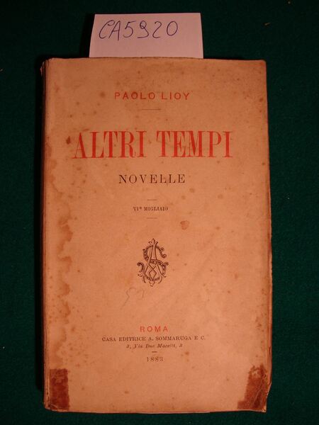 Altri tempi - Novelle