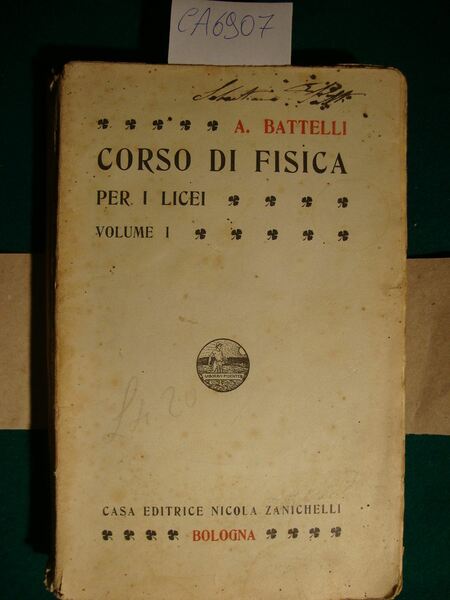 Corso di fisica per i Licei (vol. I : Meccanica …
