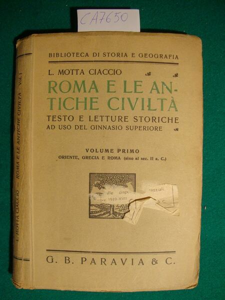 Roma e le antiche civiltà - Testo e letture storiche …