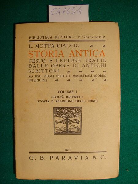 Storia antica - Testo e letture tratte dalle opere di …