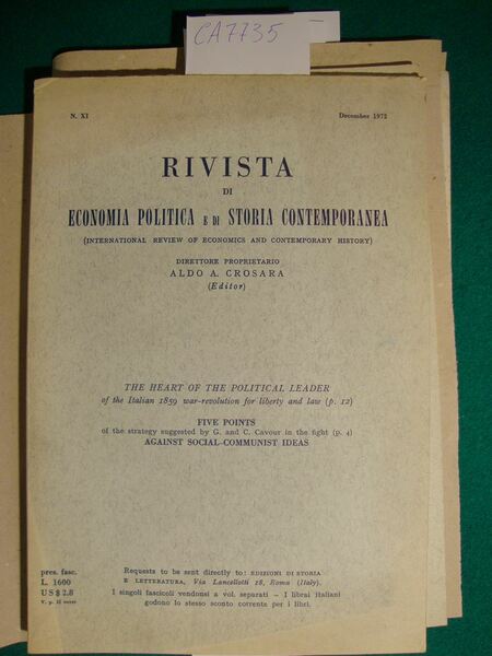 Rivista di economia politica e di storia contemporanea - n. …