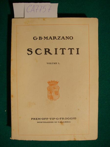 Scritti (Volume I)