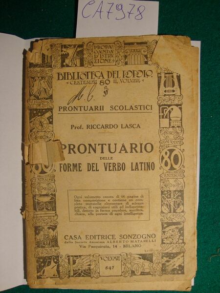 Prontuario delle forme del verbo latino