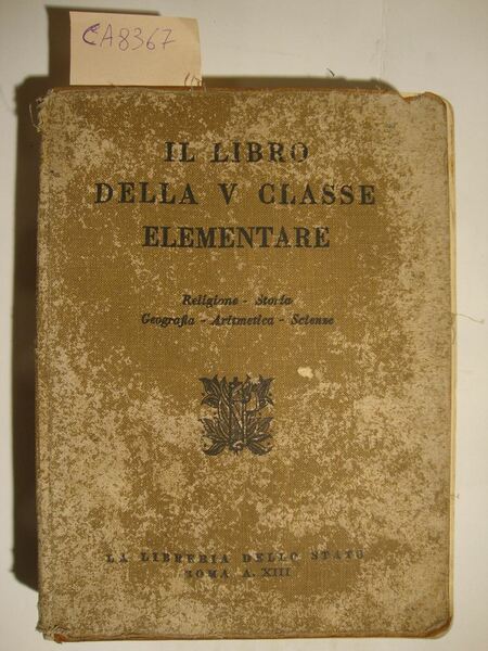 Il libro della V classe elementare (Religione - Storia - …