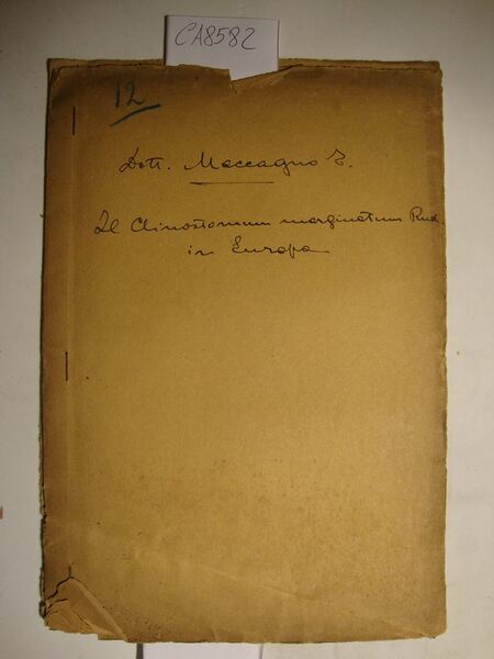 Il Clinostomum marginatum Rud. in Europa