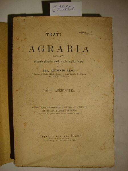 Trattato di agraria redatto secondo gli ultimi studi e sulle …