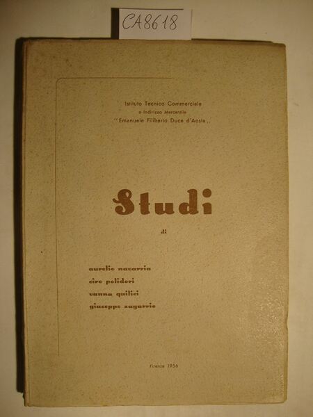 Studi di Aurelio Navarria, Ciro Polidori, Vanna Quilici e Giuseppe …