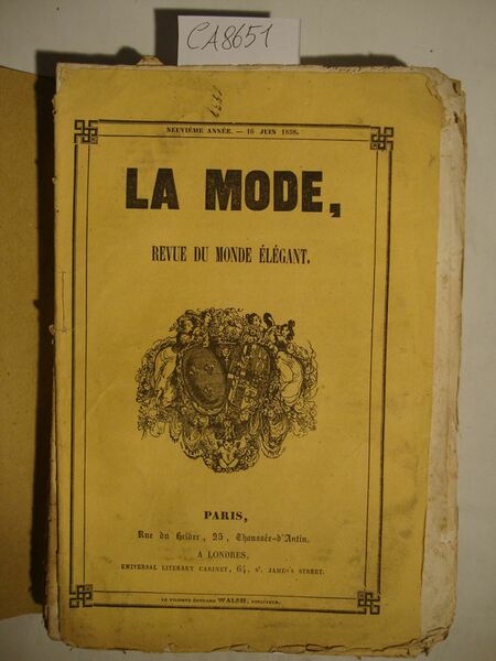 La mode, revue du monde élégant