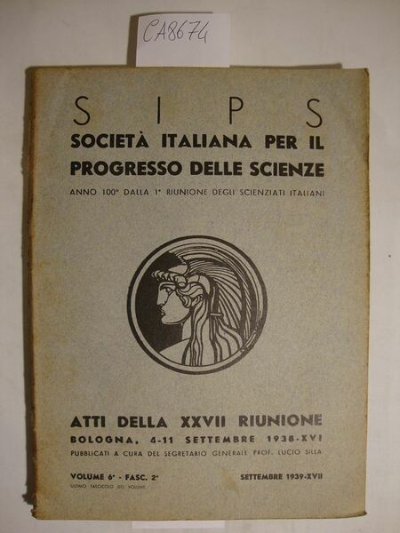 SIPS - Società Italiana per il Progresso delle Scienze - …