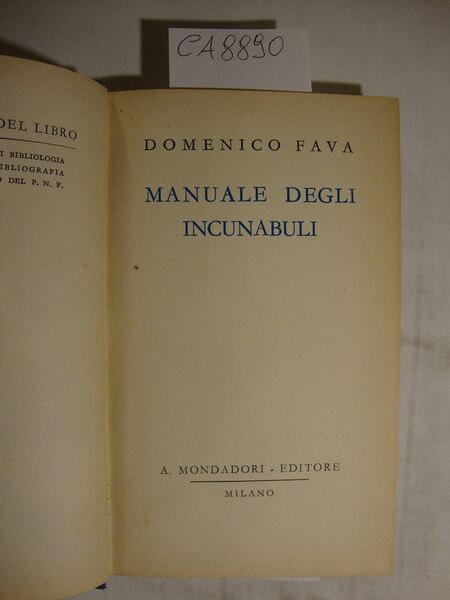 Manuali degli incunabuli