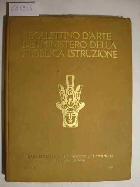 Bollettino d'arte del Ministero della Pubblica Istruzione - Rivista dei …