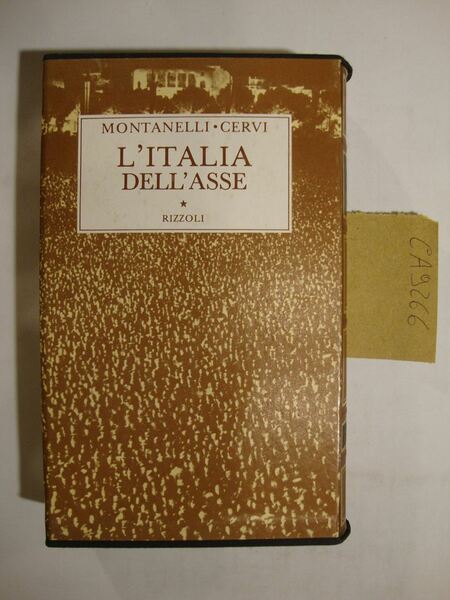 L'Italia dell'asse (1936 - 10 Giugno 1940)