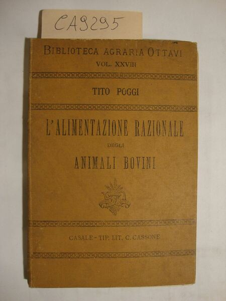 L'alimentazione razionale degli animali bovini