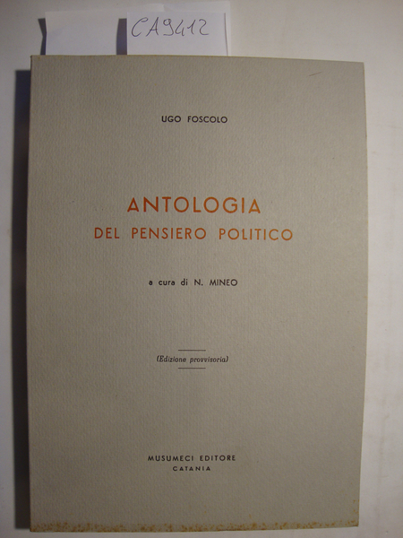Antologia del pensiero politico