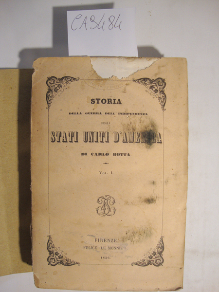 Storia della guerra dell'indipendenza degli Stati Uniti d'America - Vol. …