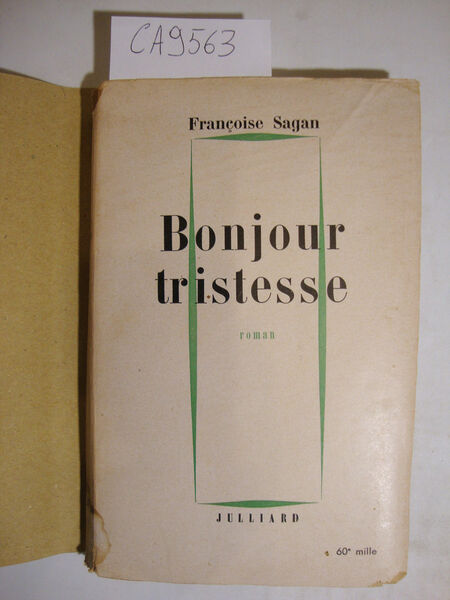 Bonjour tristesse - Roman