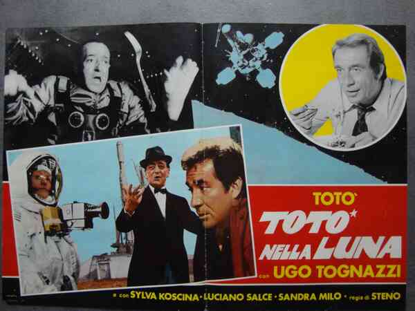 Steno (regista) Totò e Ugo Tognazzi in "Totò nella Luna" …